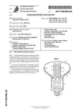 Electrodeless Fluorescent Lamp