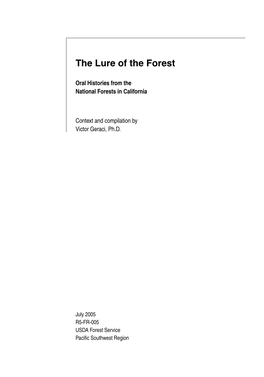 The Lure of the Forest