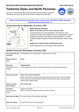 Yorkshire Dales and North Pennines