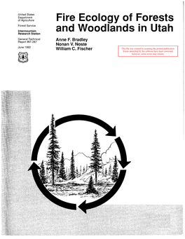 Fire Ecology of Forests and Woodlands in Utah