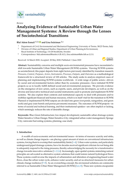 Analyzing Evidence of Sustainable Urban Water Management Systems: a Review Through the Lenses of Sociotechnical Transitions