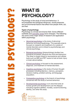 What Is Psychology?