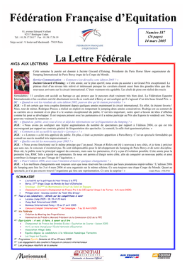 Fédération Française D'equitation
