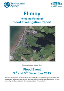 Flimby Draft Flood Investigation Report
