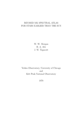 Revised Mk Spectral Atlas for Stars Earlier Than the Sun