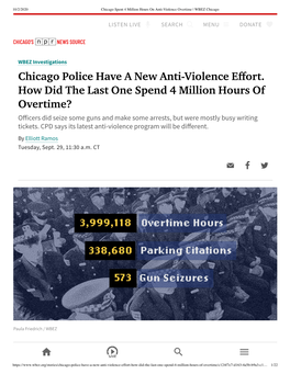 Chicago Police Have a New Anti-Violence Effort. How Did The