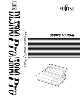 FUJITSU DL3700 Pro/3800 Pro