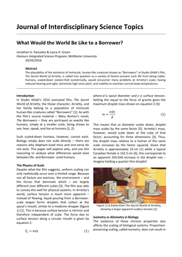 What Would the World Be Like to a Borrower?