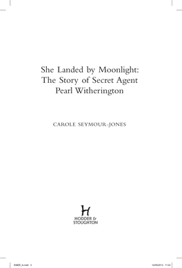 The Story of Secret Agent Pearl Witherington