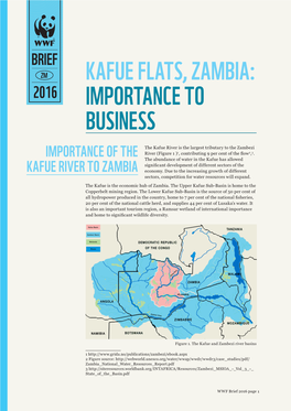 Kafue Flats, Zambia: Importance to Business to Importance Flats, Zambia: Kafue Wwf