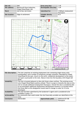 1.49 Site Address: Beechcroft Farm Industries, Chapel Wood Road, Ash