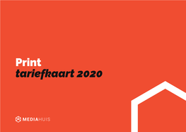 Print Tariefkaart 2020 Tarieven De Telegraaf