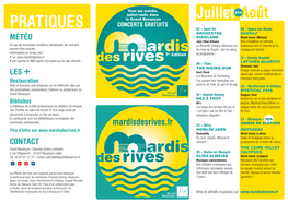 Le Programme 2019 Des Mardis Des Rives