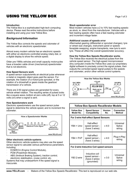 USING the YELLOW BOX Page 1 of 3