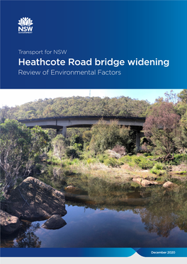Heathcote Road Bridge Widening Review of Environmental Factors