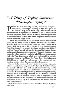Philadelphia, 1776-1778