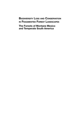 The Forests of Montane Mexico and Temperate South America
