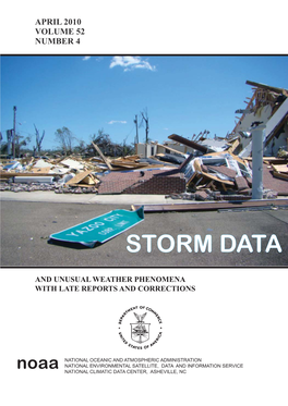 April 2010 Storm Data Publication