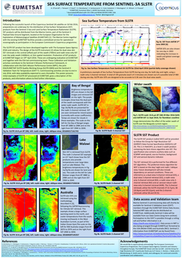 Sea Surface Temperature from Sentinel-3A Slstr A