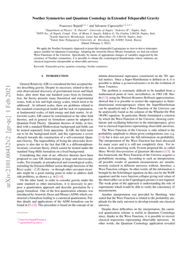 Arxiv:2101.00432V2 [Gr-Qc] 1 Feb 2021