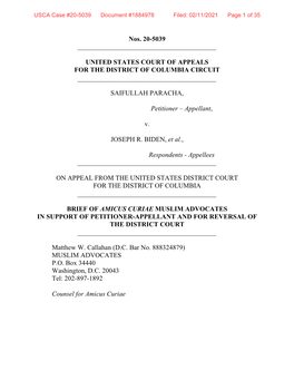 Filed an Amicus Brief