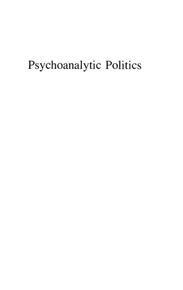 Sherry Turkle, Psychoanalytic Politics