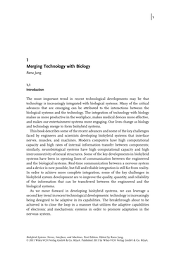 1 Merging Technology with Biology Ranu Jung