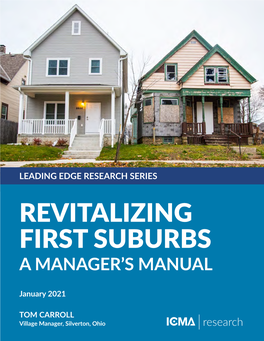 Revitalizing First Suburbs a Manager’S Manual