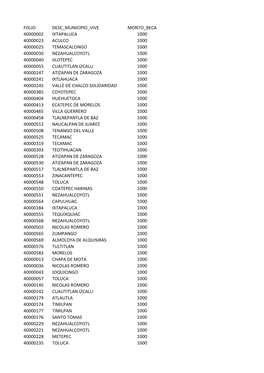 Folio Desc Municipio Vive Monto Beca 40000002