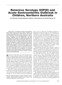 Rotavirus Serotype G9P[8]