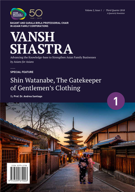 Shin Watanabe, the Gatekeeper of Gentlemen's Clothing