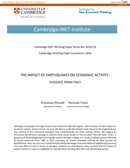 Cambridge-INET Institute