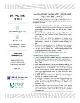 Marriage and Family: LGBT Individuals and Same-Sex Couples” by G