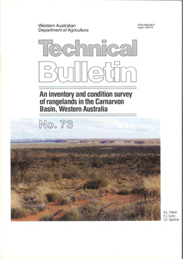 An Inventory and Condition Survey of Rangelands in the Carnarvon Basin, Western Australia