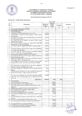 Vernment of Arunachal Pradesh Finance, Planning & Investment Department (Planntng & Tnvestment Dtvtston) A.P