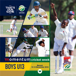 U13 Cricket Week | Preview 20 Schools Code of Conduct | 83