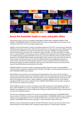 Seven the Australian Leader in News and Public Aff