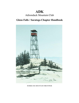 Adirondack Mountain Club Glens Falls / Saratoga Chapter Handbook