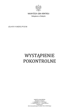 Wystąpienie Urząd Gminy W Wieliczkach