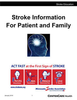 Stroke Information for Patient and Family