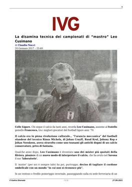 Il Vostro Giornale - 1 / 3 - 27.09.2021 2