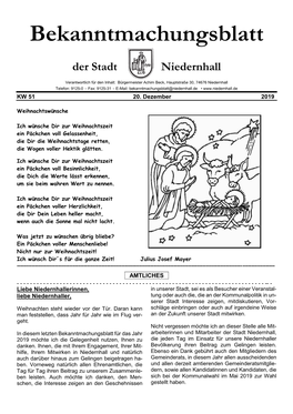 Bekanntmachungsblatt