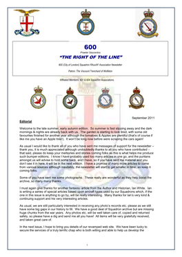 City of London) Squadron Rauxaf Association Newsletter