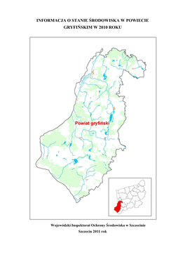 Informacja O Stanie Środowiska W Powiecie Gryfińskim W 2010 Roku