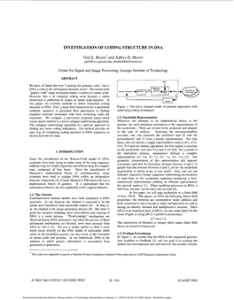 Investigation of Coding Structure in Dna