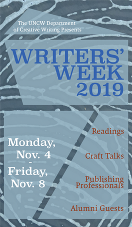 Writers' Week 2019