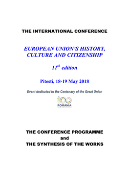 EUROPEAN UNION's HISTORY, CULTURE and CITIZENSHIP 11 Edition