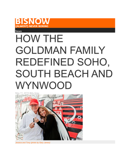 Bisnow How the Goldman Family Redefined Soho