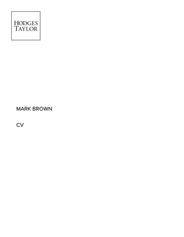 Mark Brown Cv