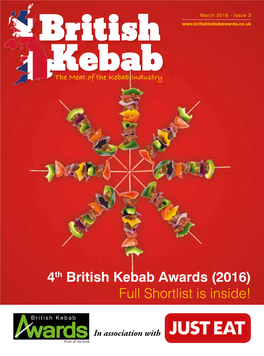 4Th British Kebab Awards (2016) Full Shortlist Is Inside!